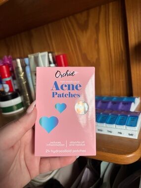 Pink Acne Patches — 24 Hydrocolloid Pimple Patches